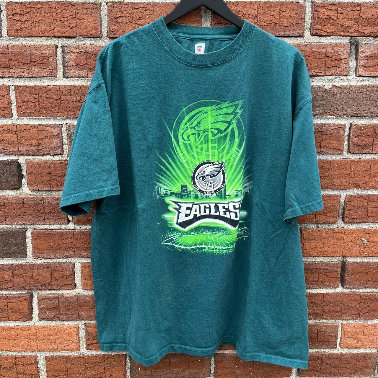 vintage philadelphia eagles t shirt y2k philly - Depop