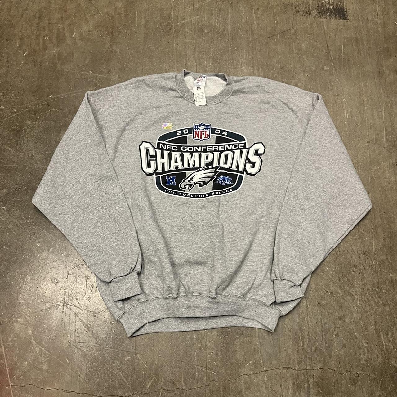 Philadelphia Eagles Crewneck, Soft, grey and new - Depop