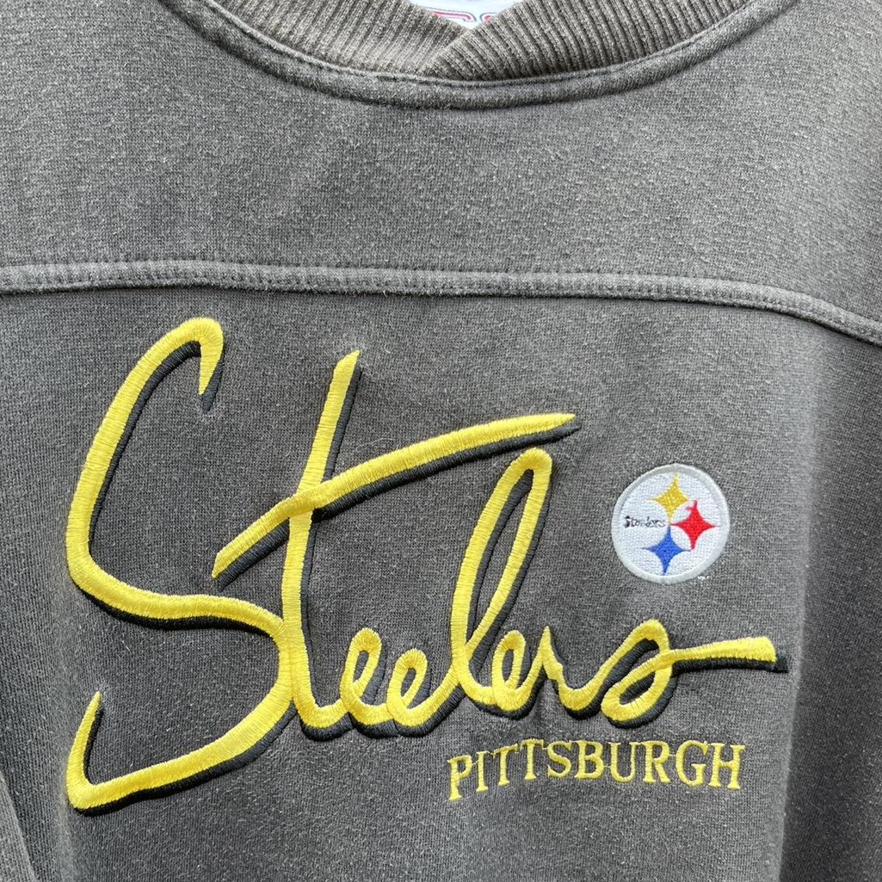 90s Pittsburg Steelers sweatshirt Size-XL #steelers - Depop