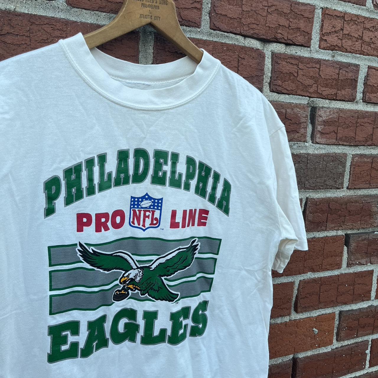 90's Philadelphia Eagles The Game Kelly Green Fade NFL T Shirt