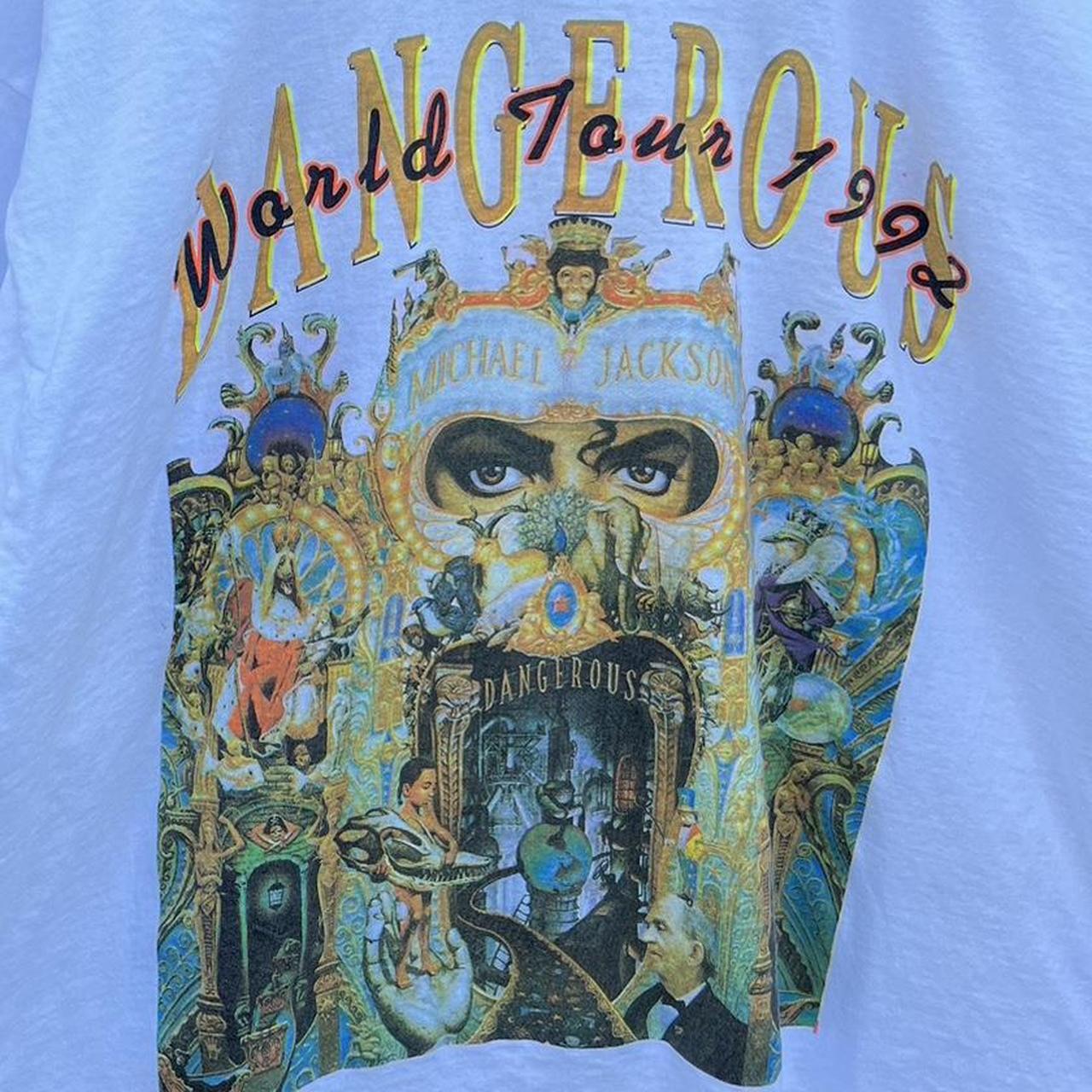 Michael Jackson Dangerous World Tour Tee Item is - Depop