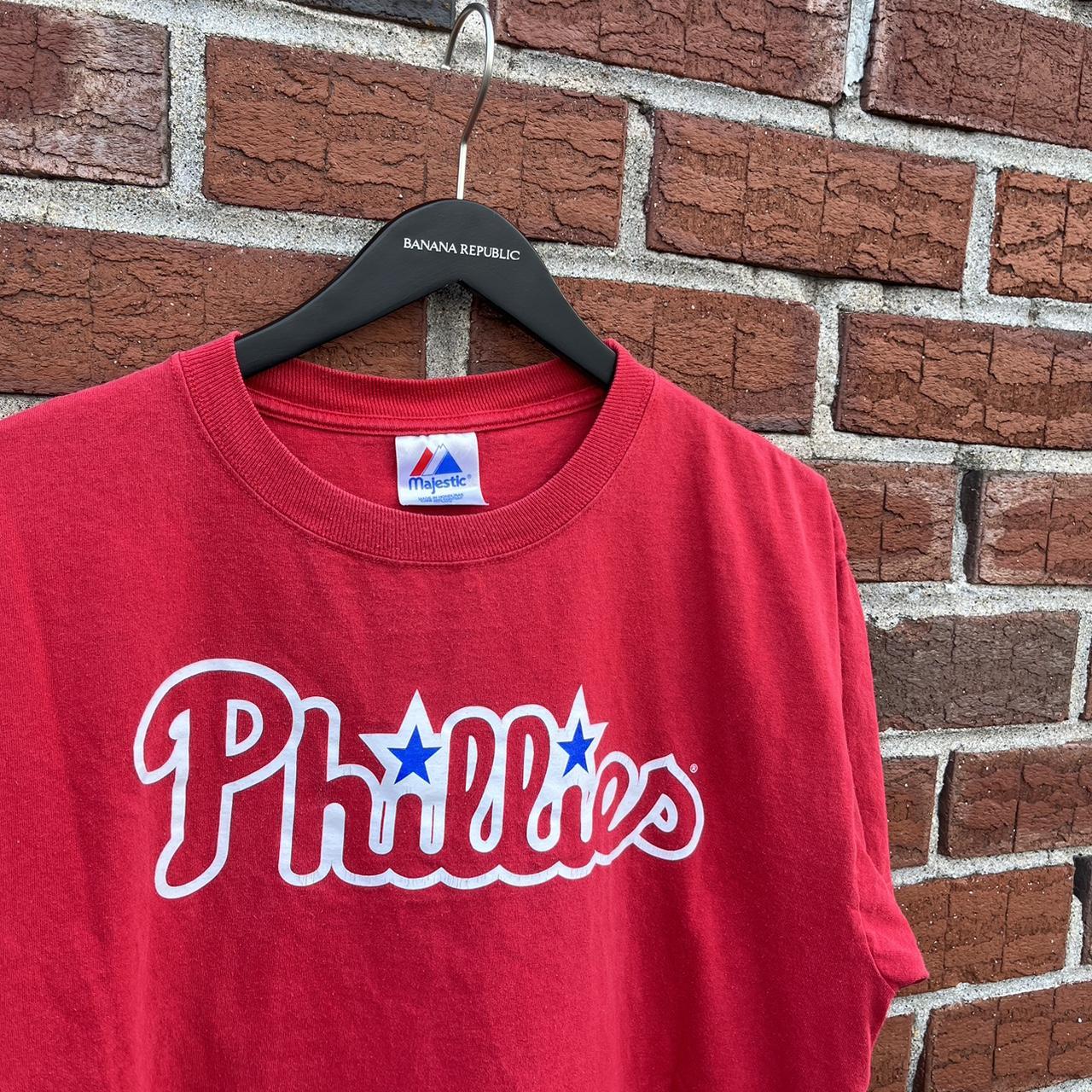 90's Bobby Abreu Philadelphia Phillies Majestic MLB Jersey Size XL