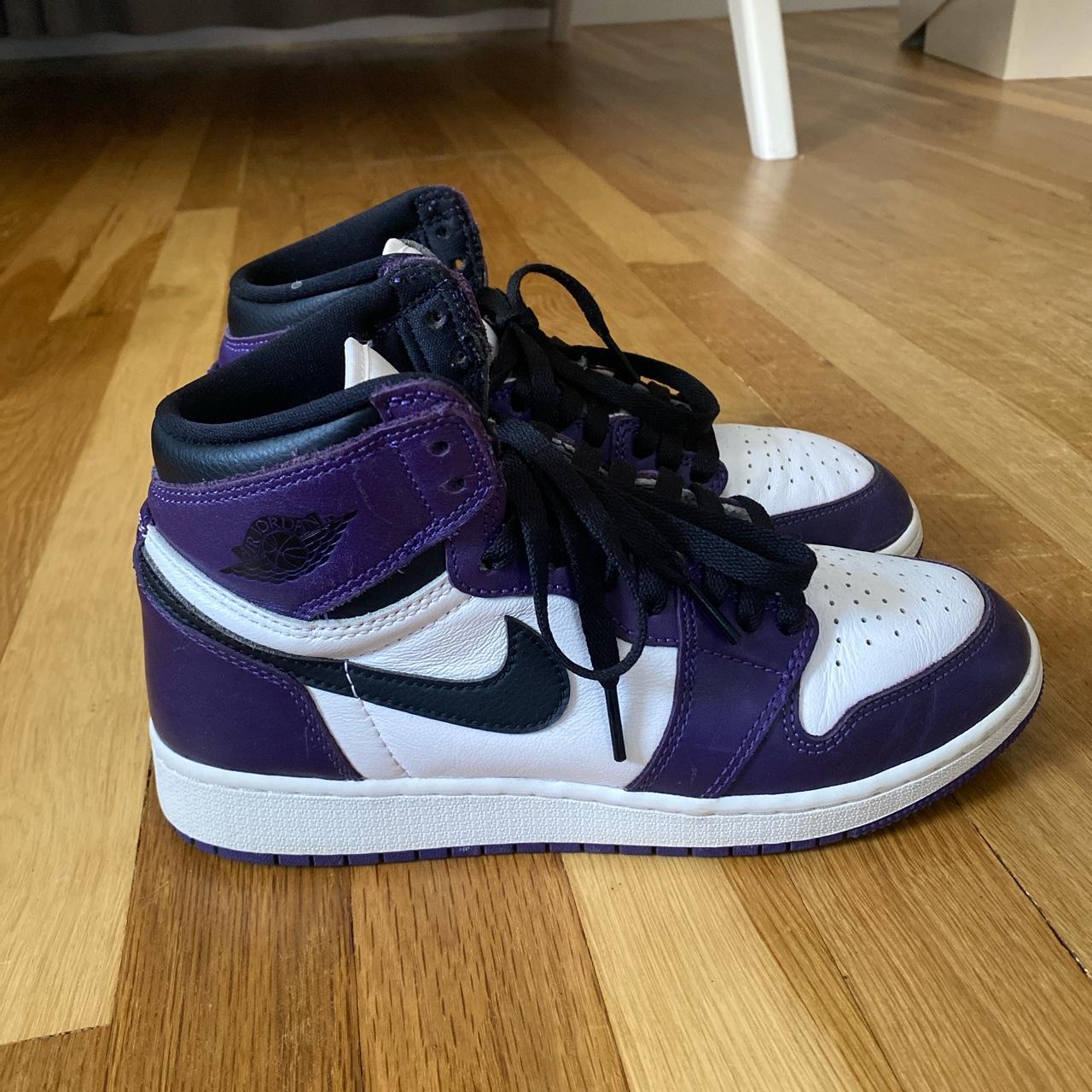 purple jordans size 6
