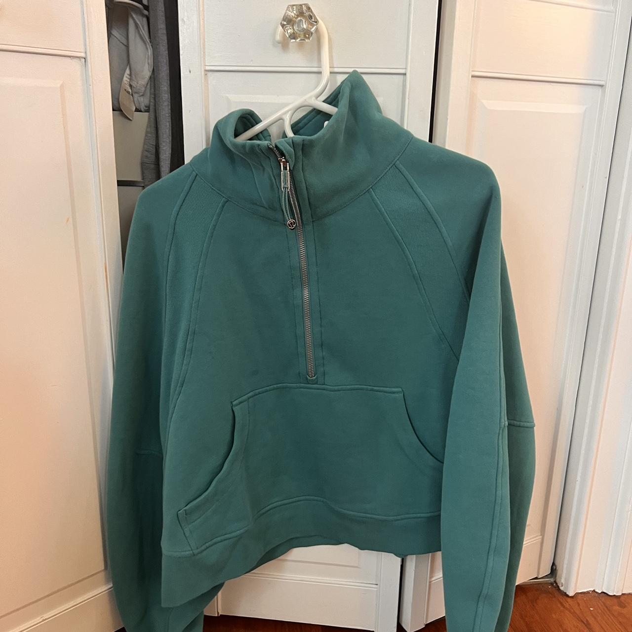 Lululemon Scuba Oversized 1/2 Zip Hoodie - Heathered Desert Teal