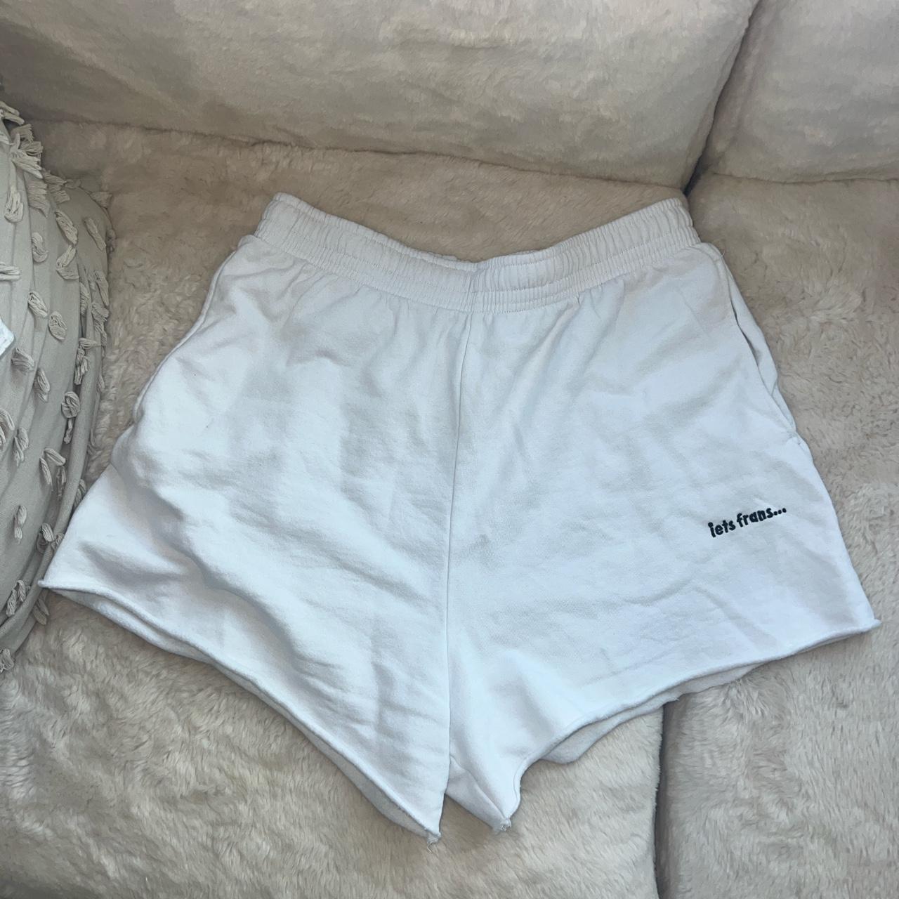 iets frans... Women's White Shorts | Depop