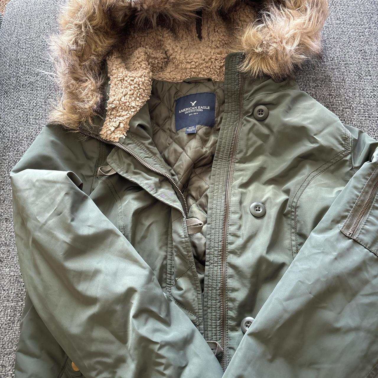 Women’s American Eagle Medium green Faux fur