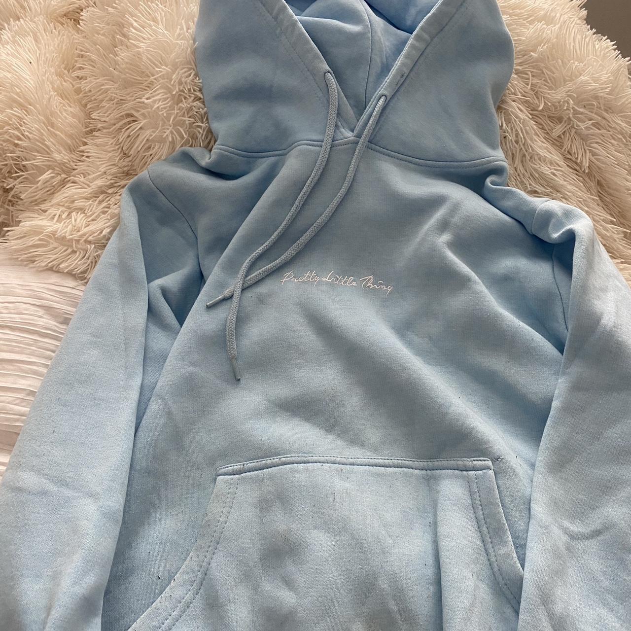 plt baby blue hoodie size m - Depop