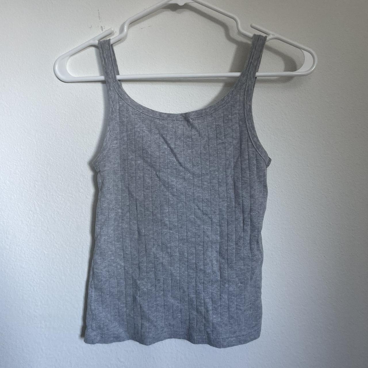 Brandy Melville Women's Grey Vest Depop