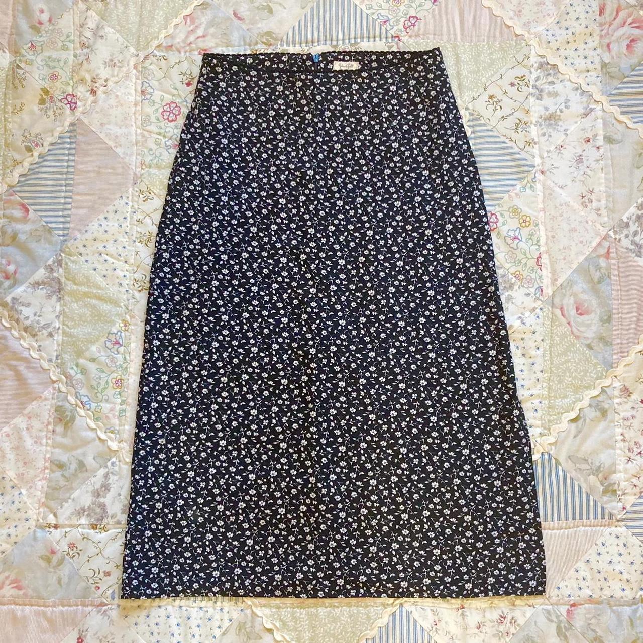 adorable john galt brandy melville black floral midi... Depop