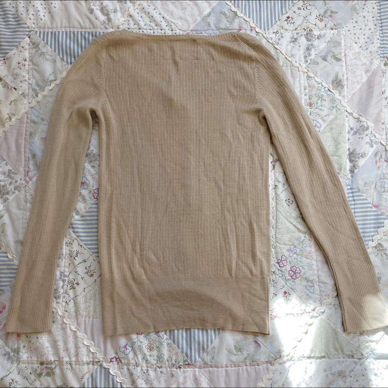 adorable rory gilmore vibes light brown henley... - Depop