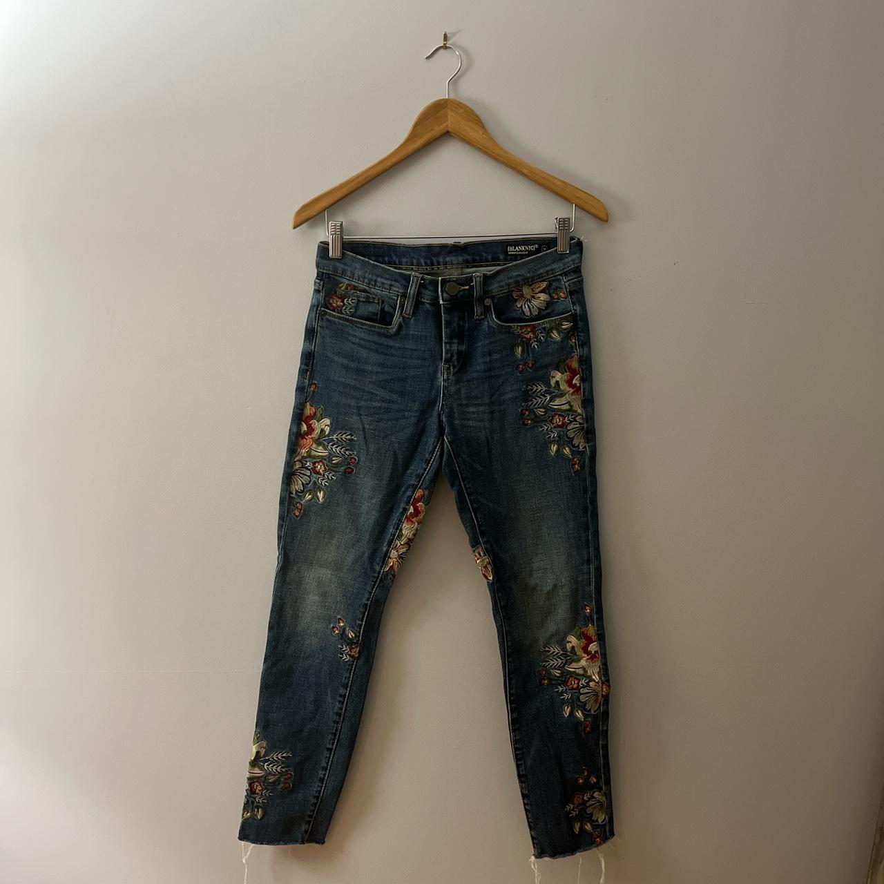 Blanknyc embroidered fashion jeans