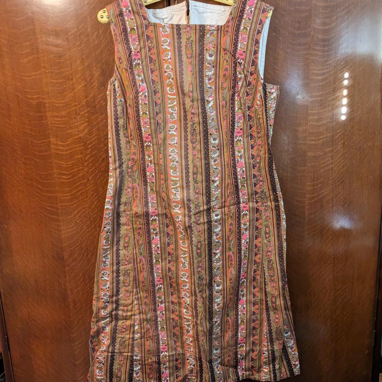 Original 60s dress, late 60s, shift style, zip in… - Depop