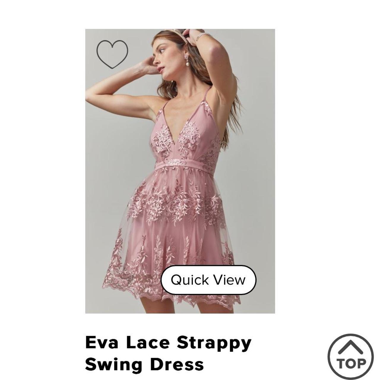 Eva Lace Strappy Swing Dress