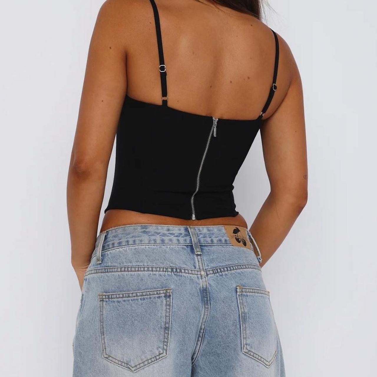 White fox bustier BNWT size XS Depop