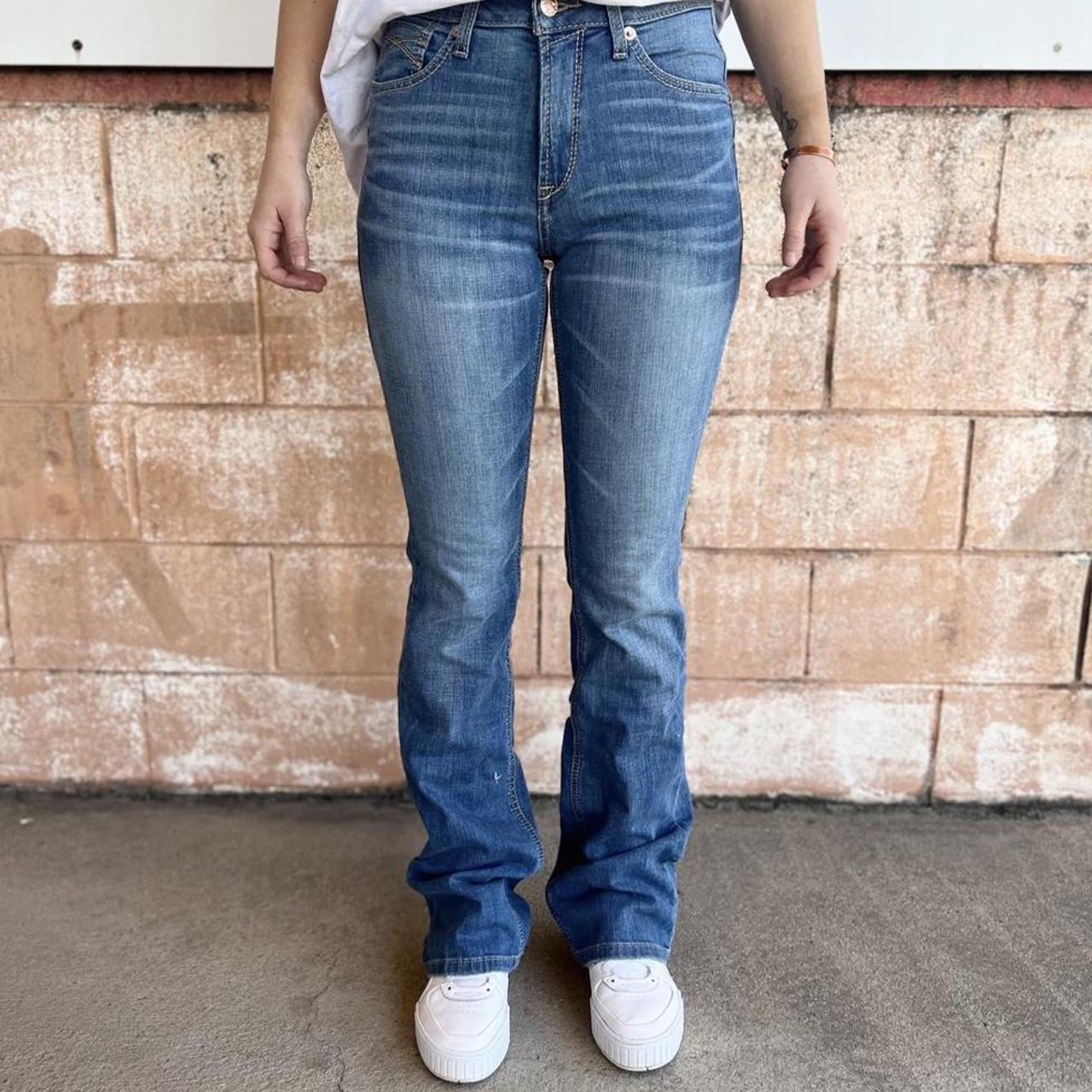 ariat jeans - high rise, bootcut purchased from... - Depop