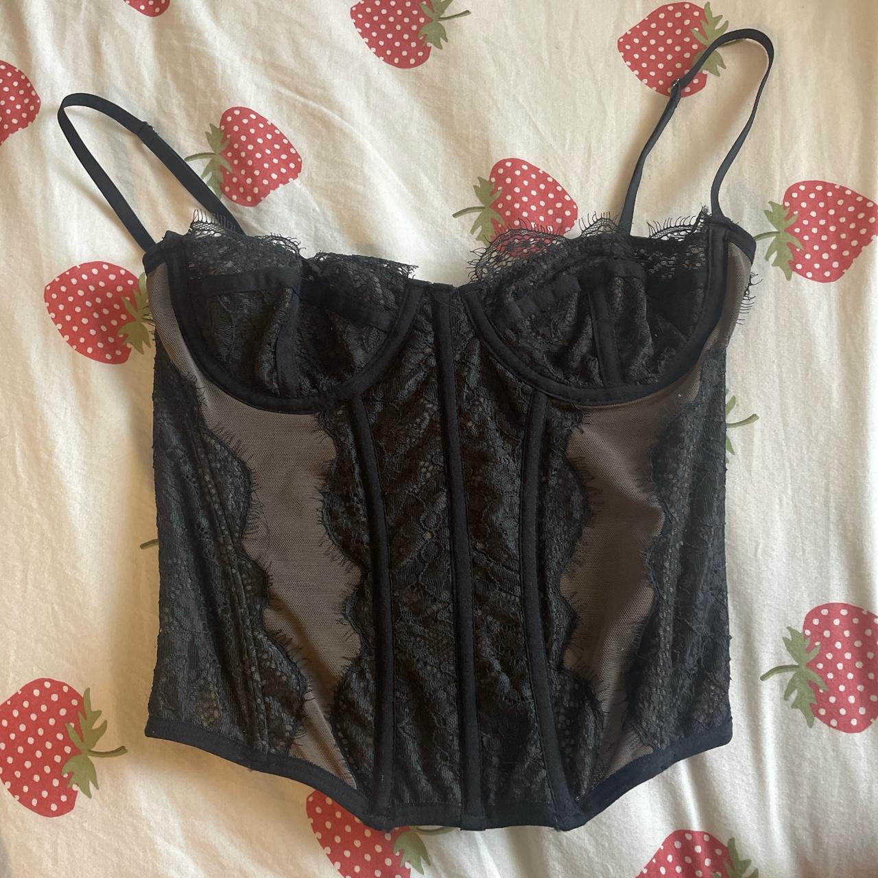 Urban Outfitters Women S Black Corset Depop