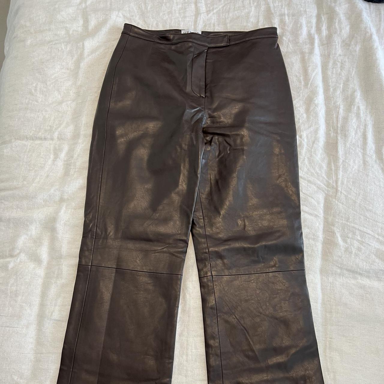 Henne Leather Pants Perfect condition - worn once - Depop