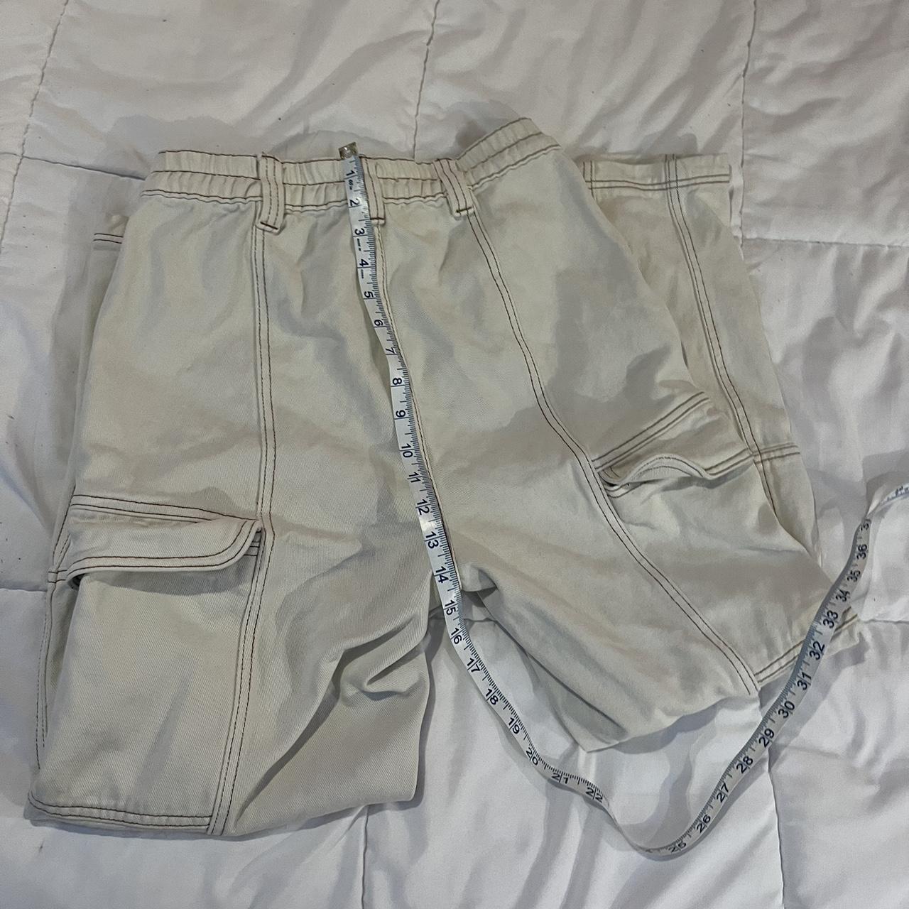PacSun Women's Cream Trousers Depop
