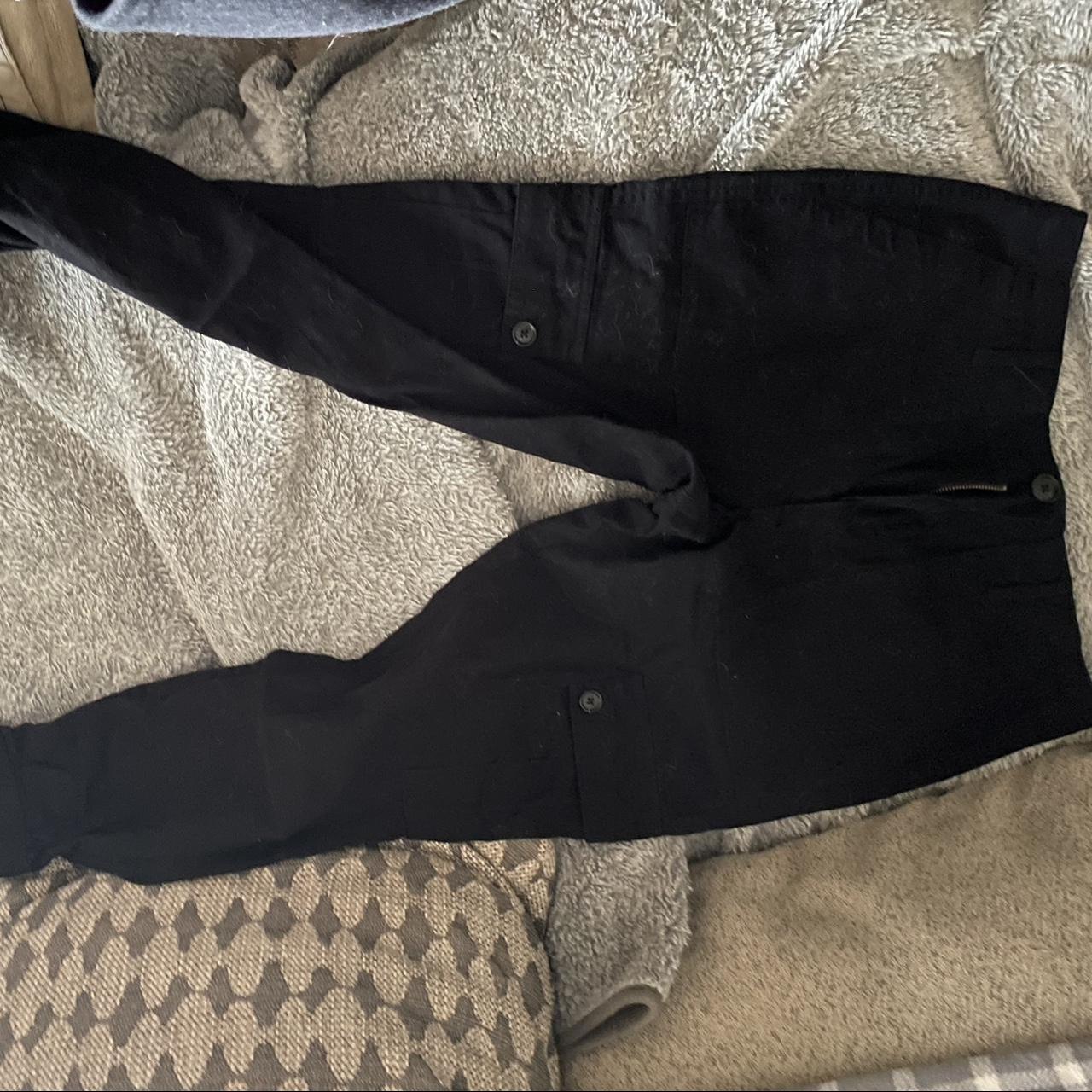 black cargo joggers - Depop