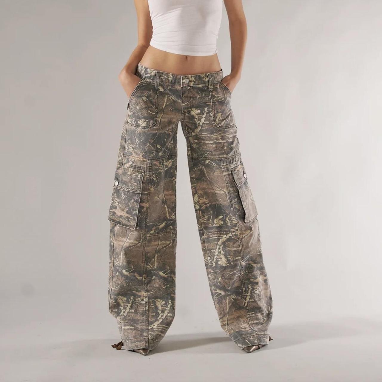 the amelia camo pants from revice sold out on their... - Depop