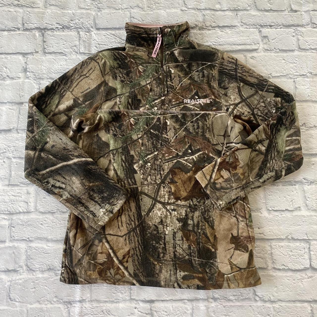 Realtree fleece quarter zip. In good condition.... - Depop