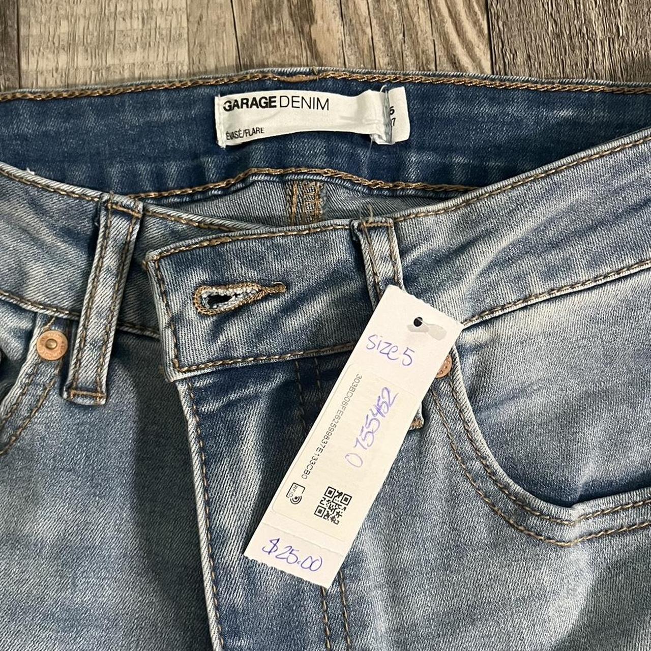 garage jeans tag on size 5 flare - Depop