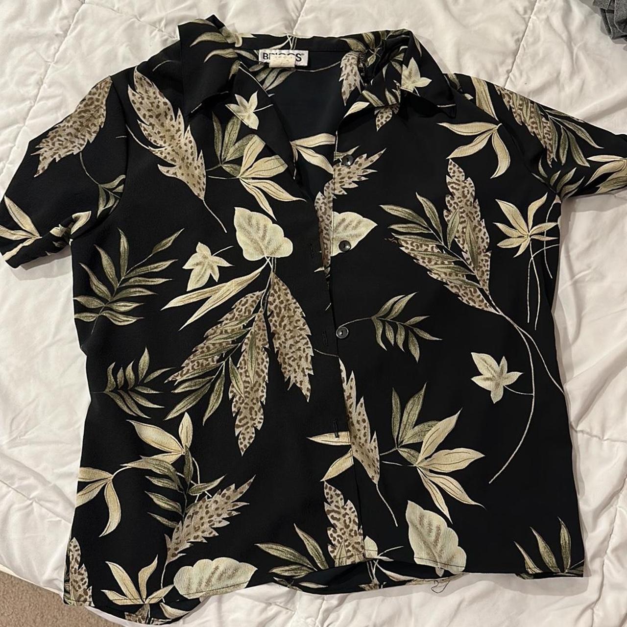 tropical button down open to offers #tropical... - Depop