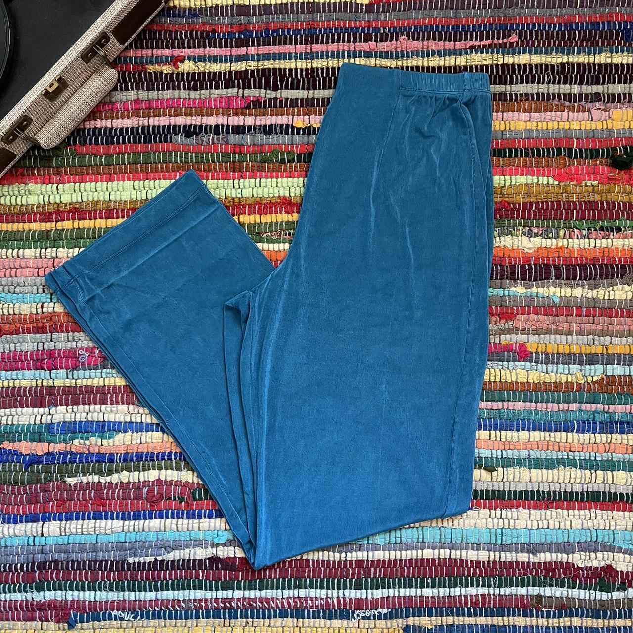 Teal Blue Chico's Travelers Pants Size: 1 - Depop