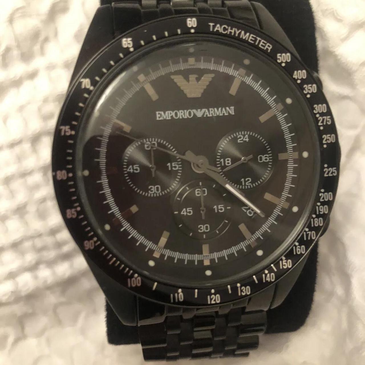 Emporio Armani AR5989 Mens Black Watch Has had... - Depop