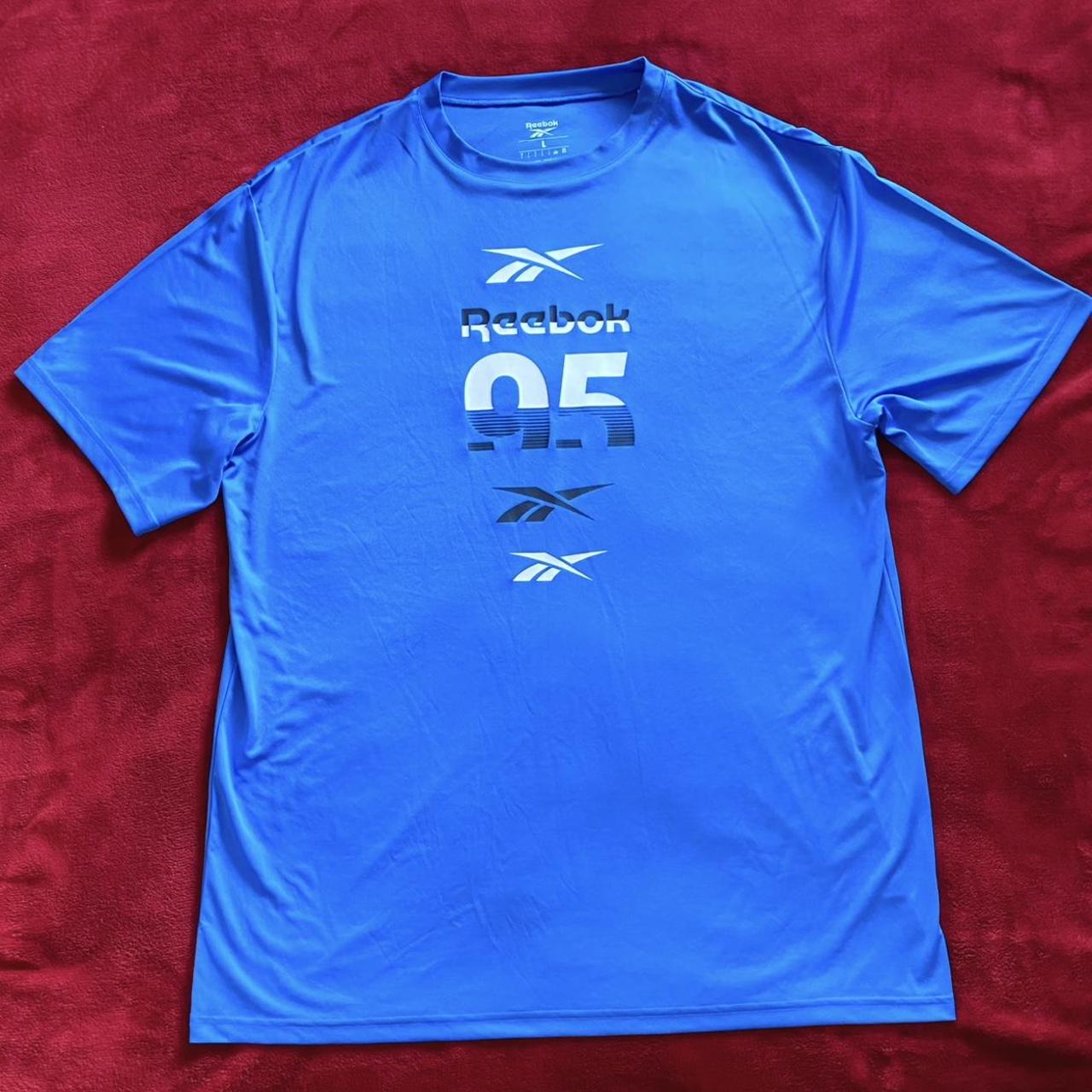 Reebok Men's T-Shirt - Blue - L