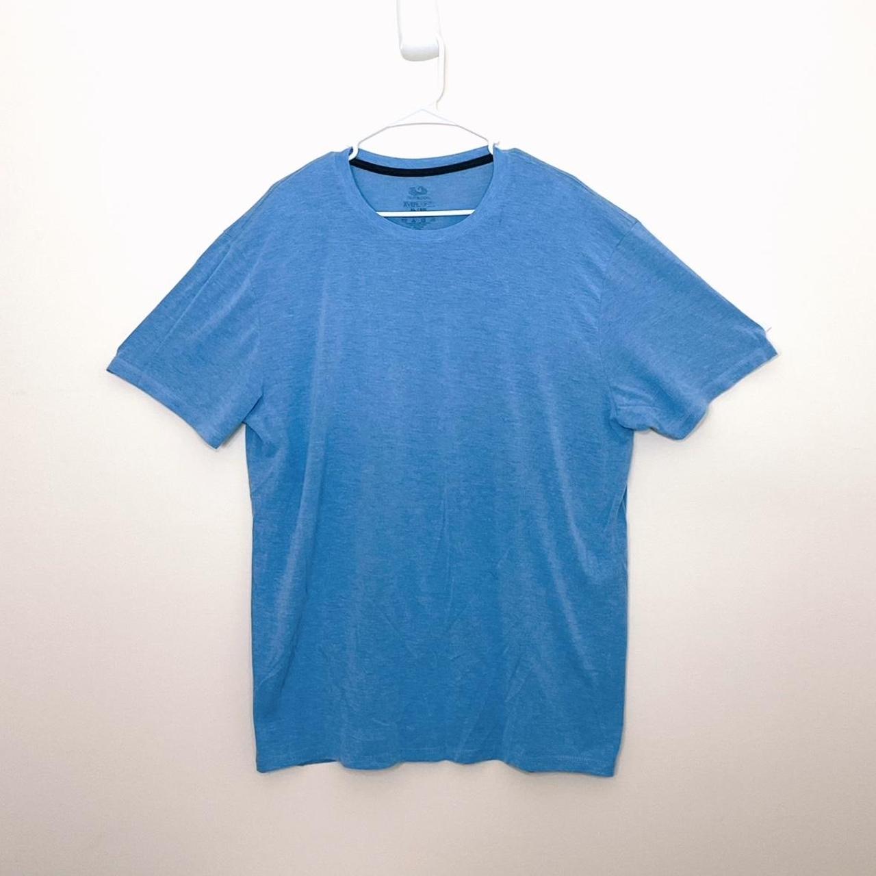 fruit of the loom everlight blue men’s tee size... - Depop