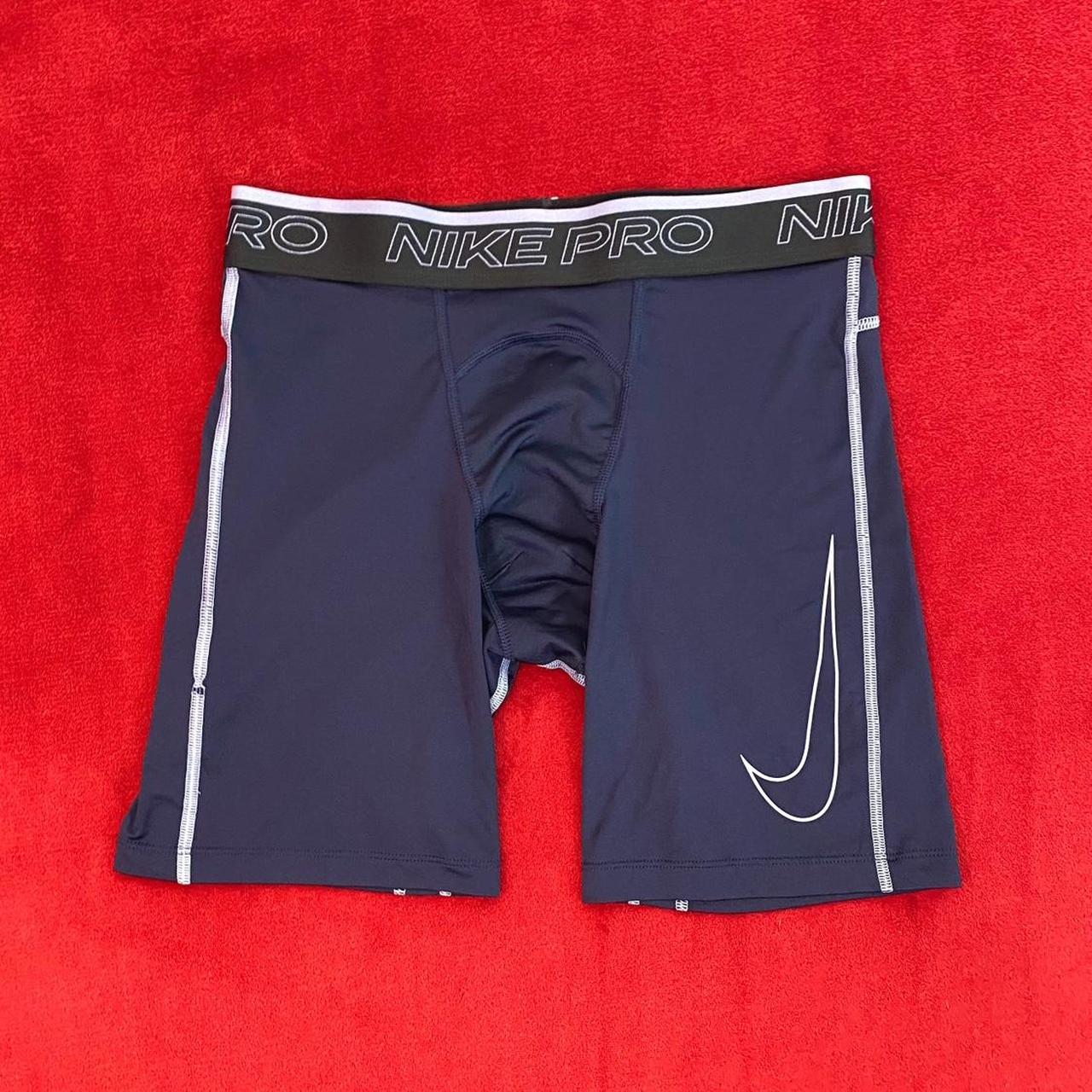 Nike navy compression shorts best sale