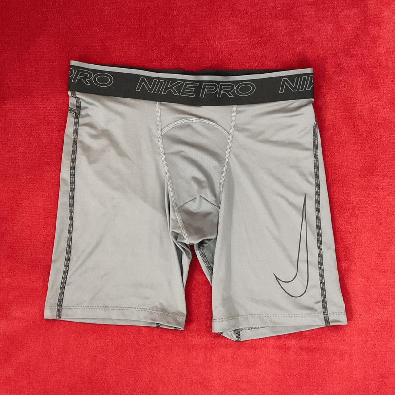 nike grey compression shorts