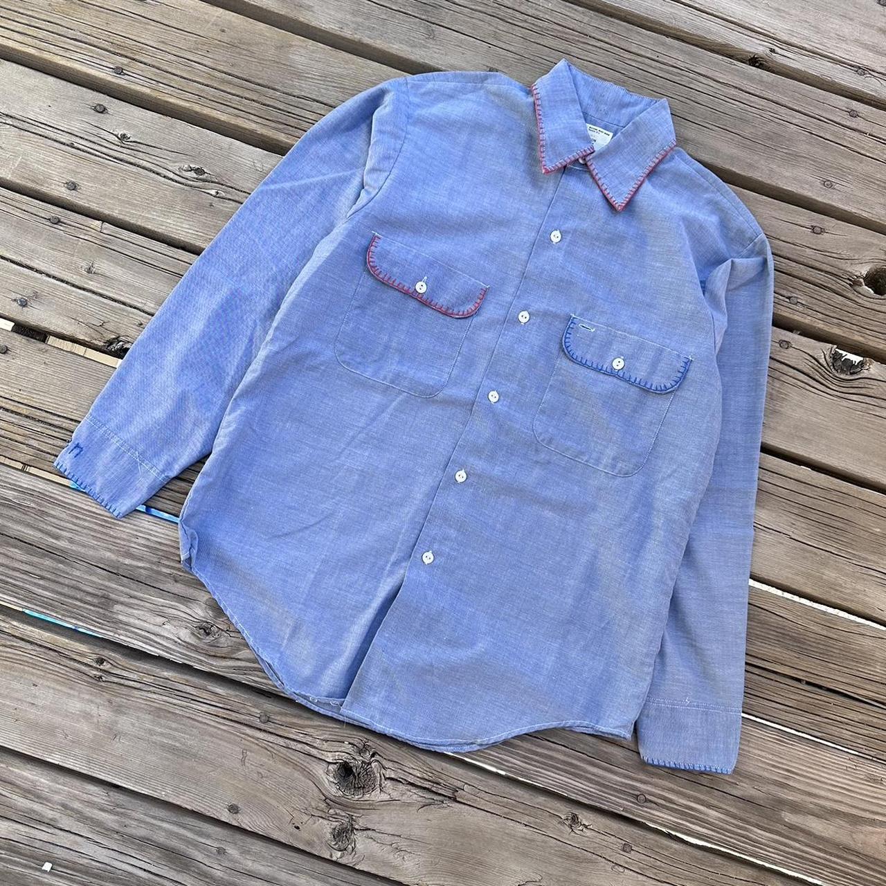 JCPenney Men's Blue Shirt Depop
