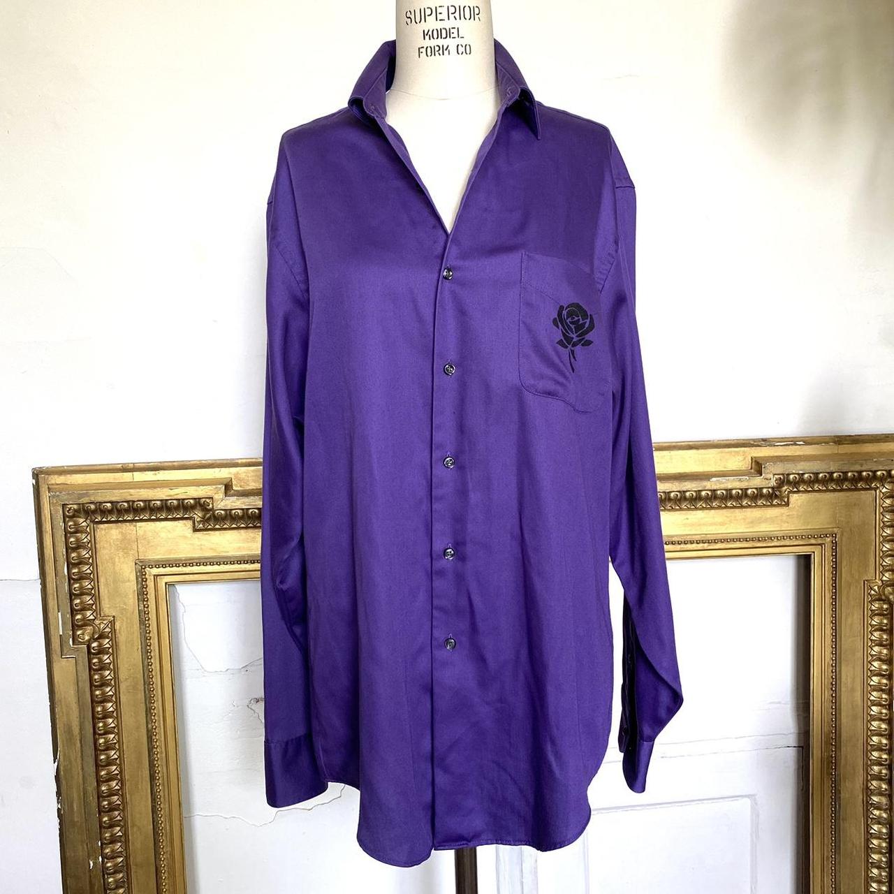 Geoffrey Beene Men's Purple Shirt | Depop