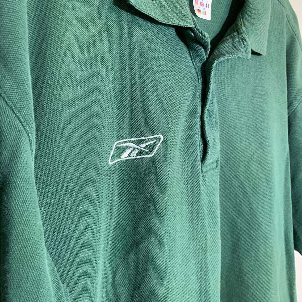 Reebok polo shirts on sale mens green