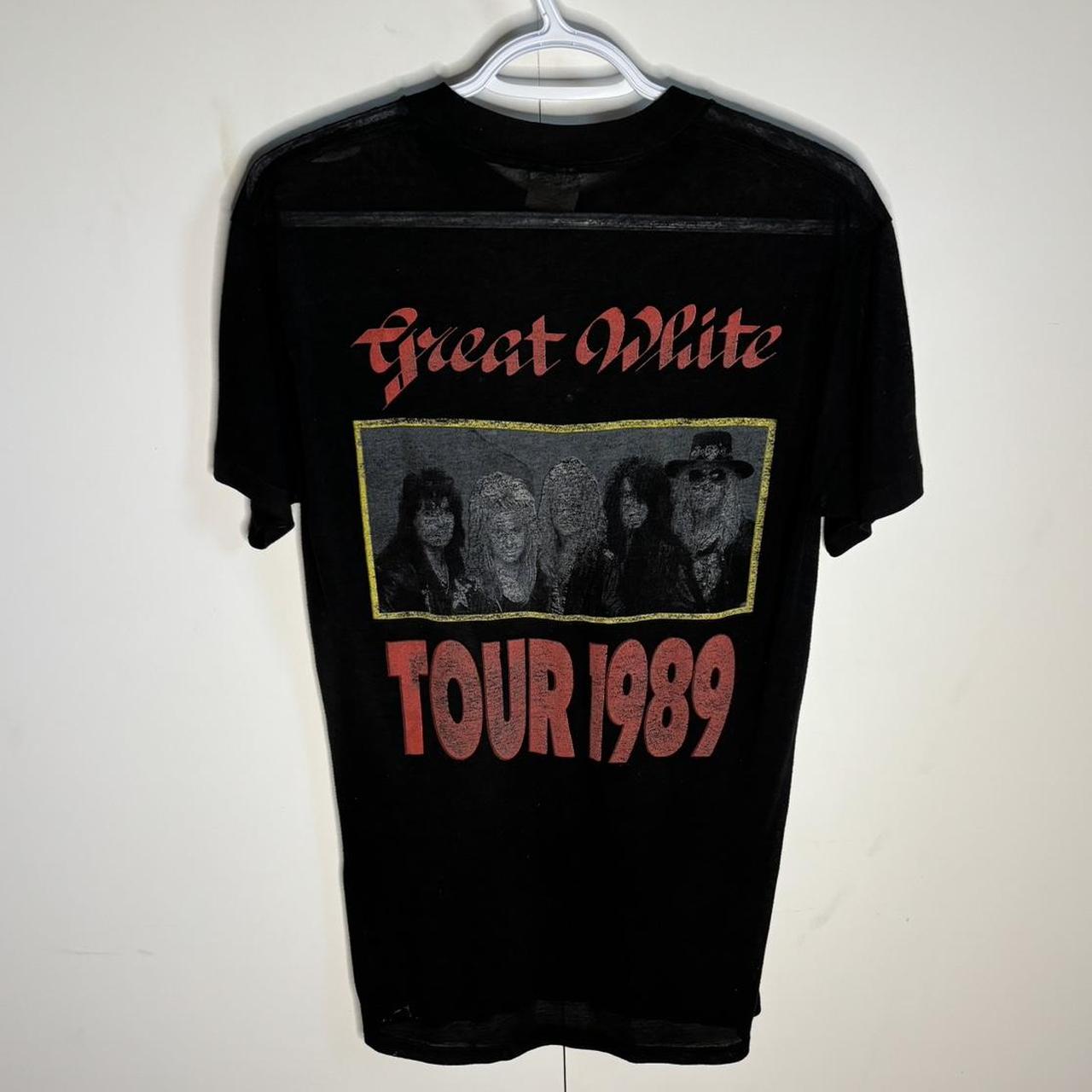 Vintage great white cheapest t-shirt 1989