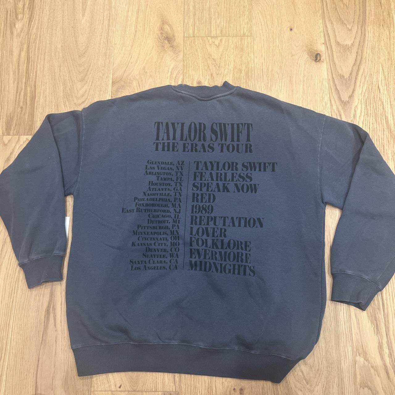 taylor swift blue eras tour crewneck - blue crewneck... - Depop