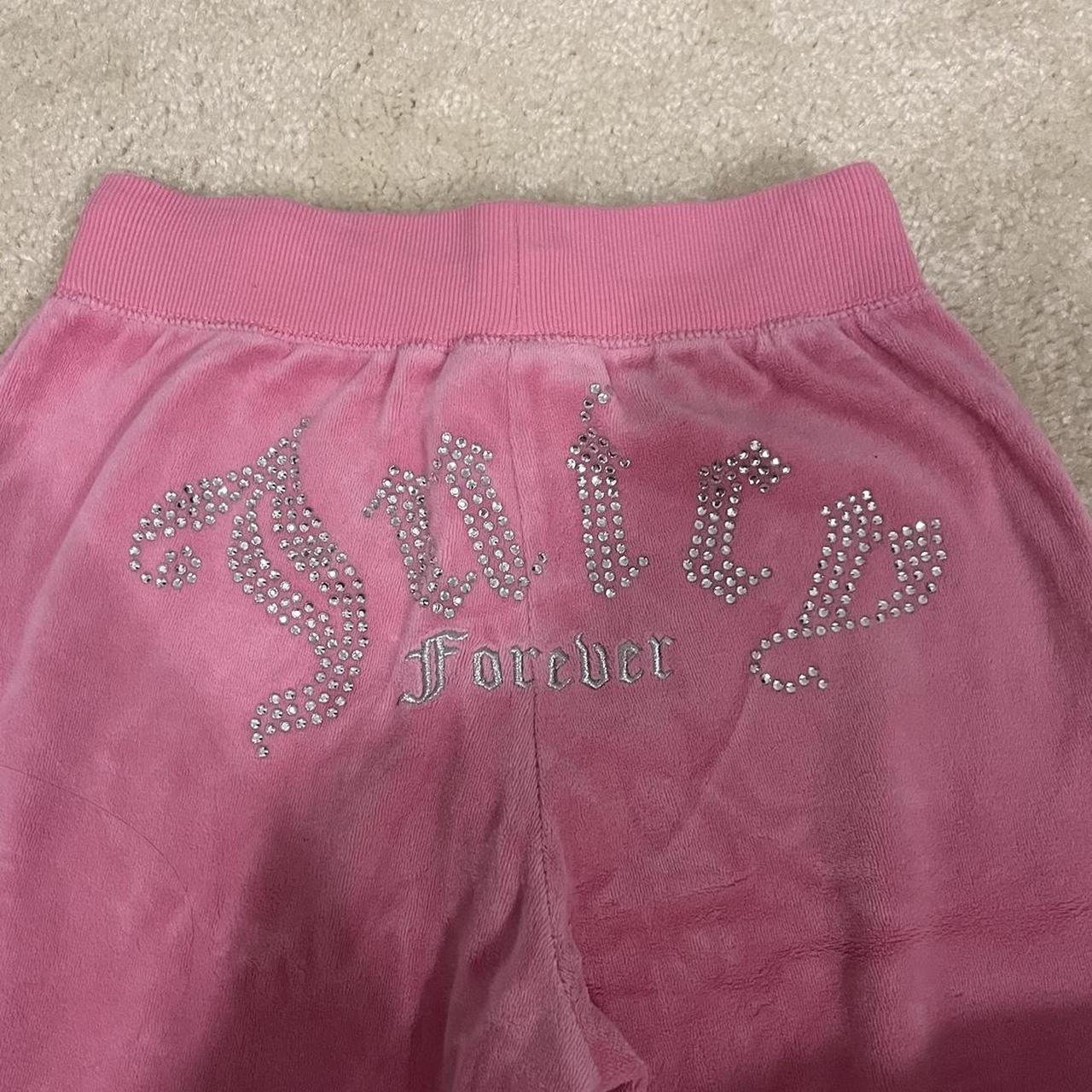 Juicy Couture Forever 21 Pink Velour Pants... - Depop