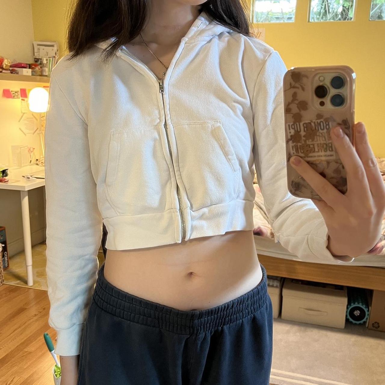 Brandy melville white deals cropped jacket