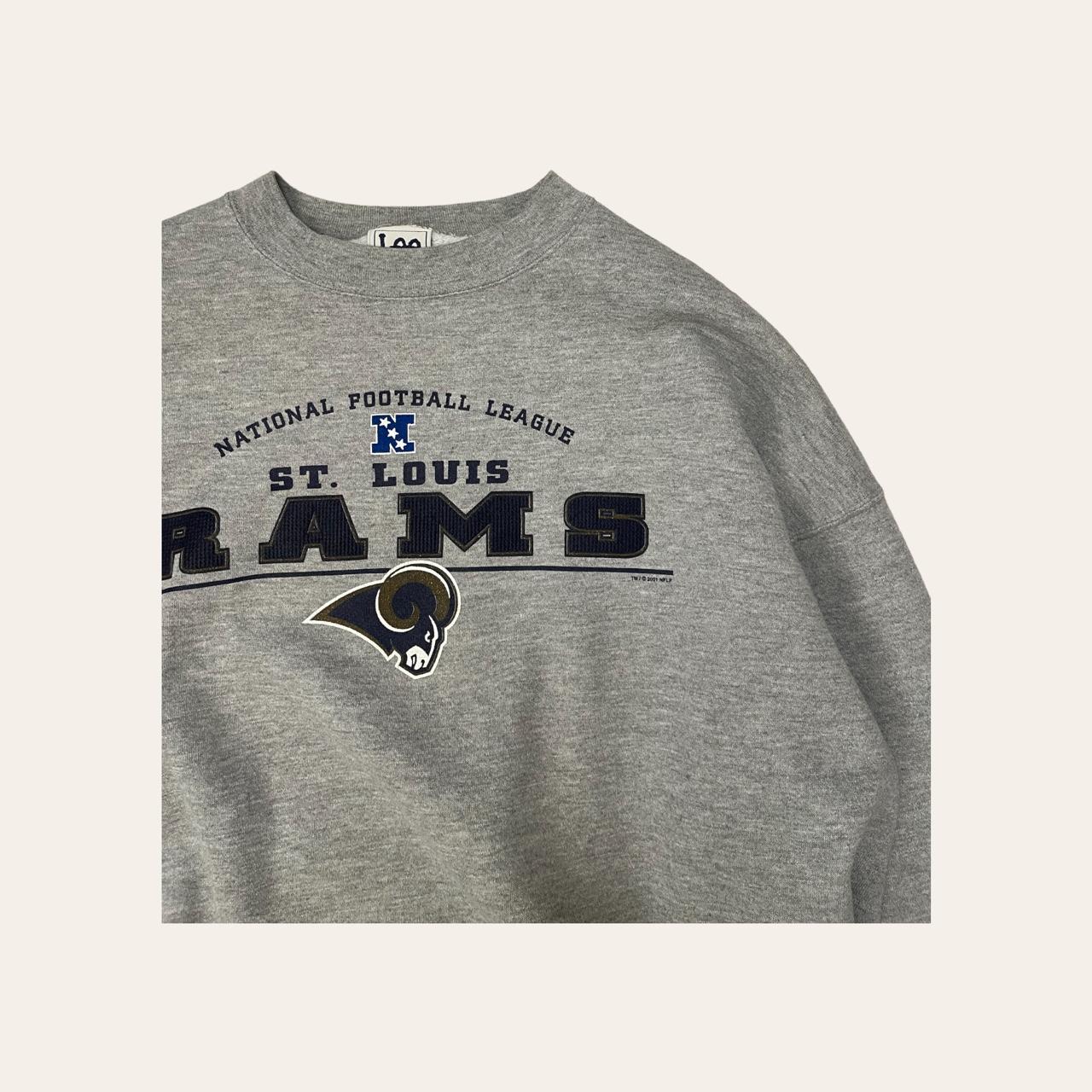 Vintage Logo Athletic St. Louis Rams tee in black. - Depop