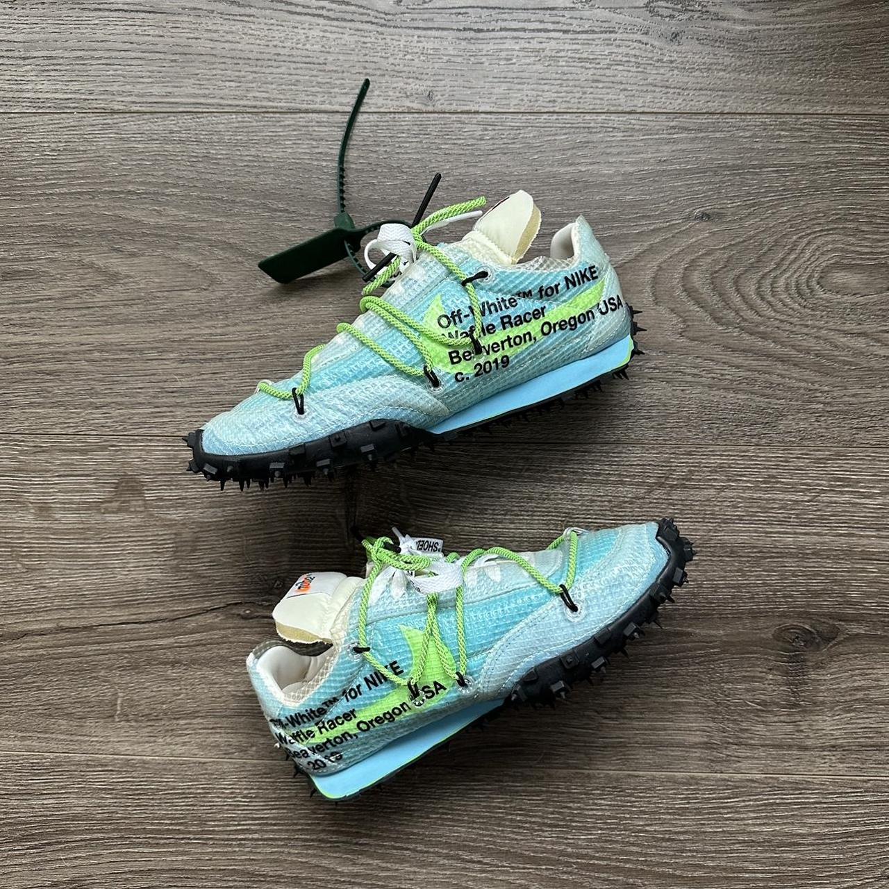 Nike x off white waffle racer blue best sale