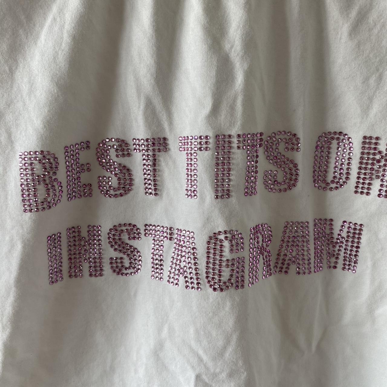 1XBLUE best tits on Instagram tee Size M Worn for... - Depop