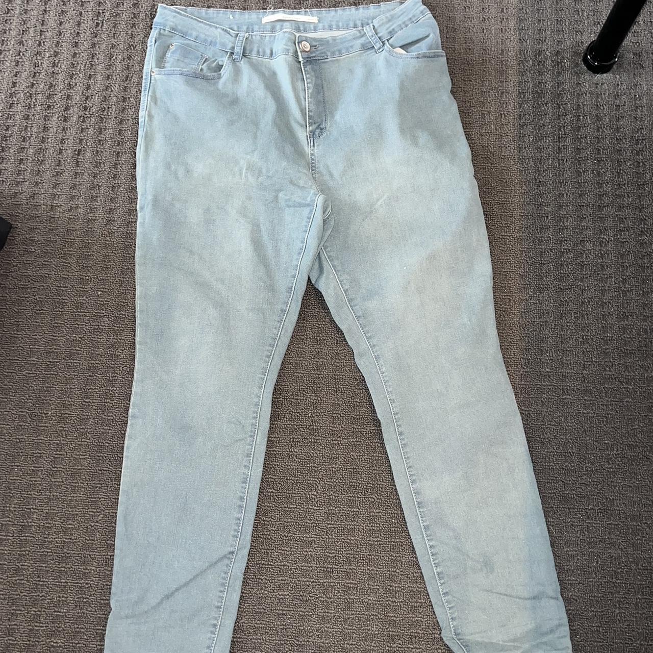 brave soul plus - light denim jeans - Depop