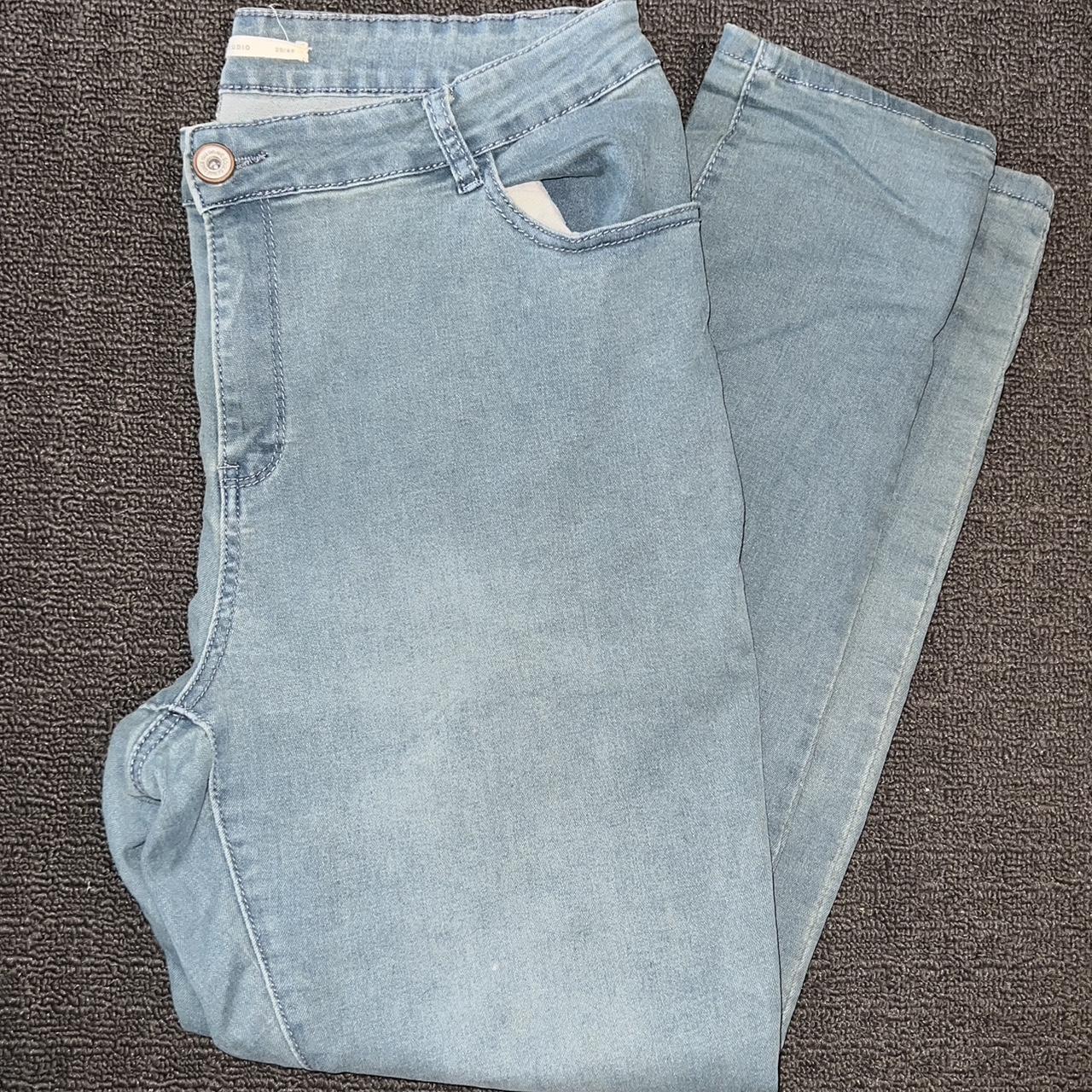 brave soul plus - light denim jeans - Depop