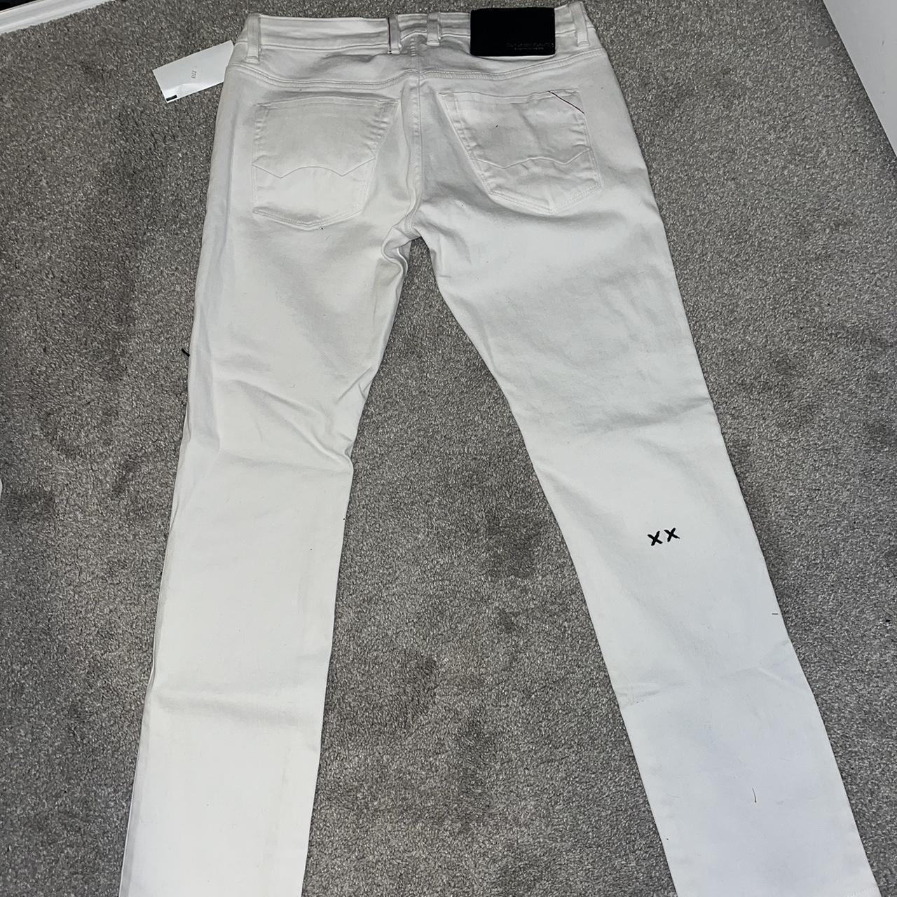 Cult of Individuality Men's White and Black Jeans (2)