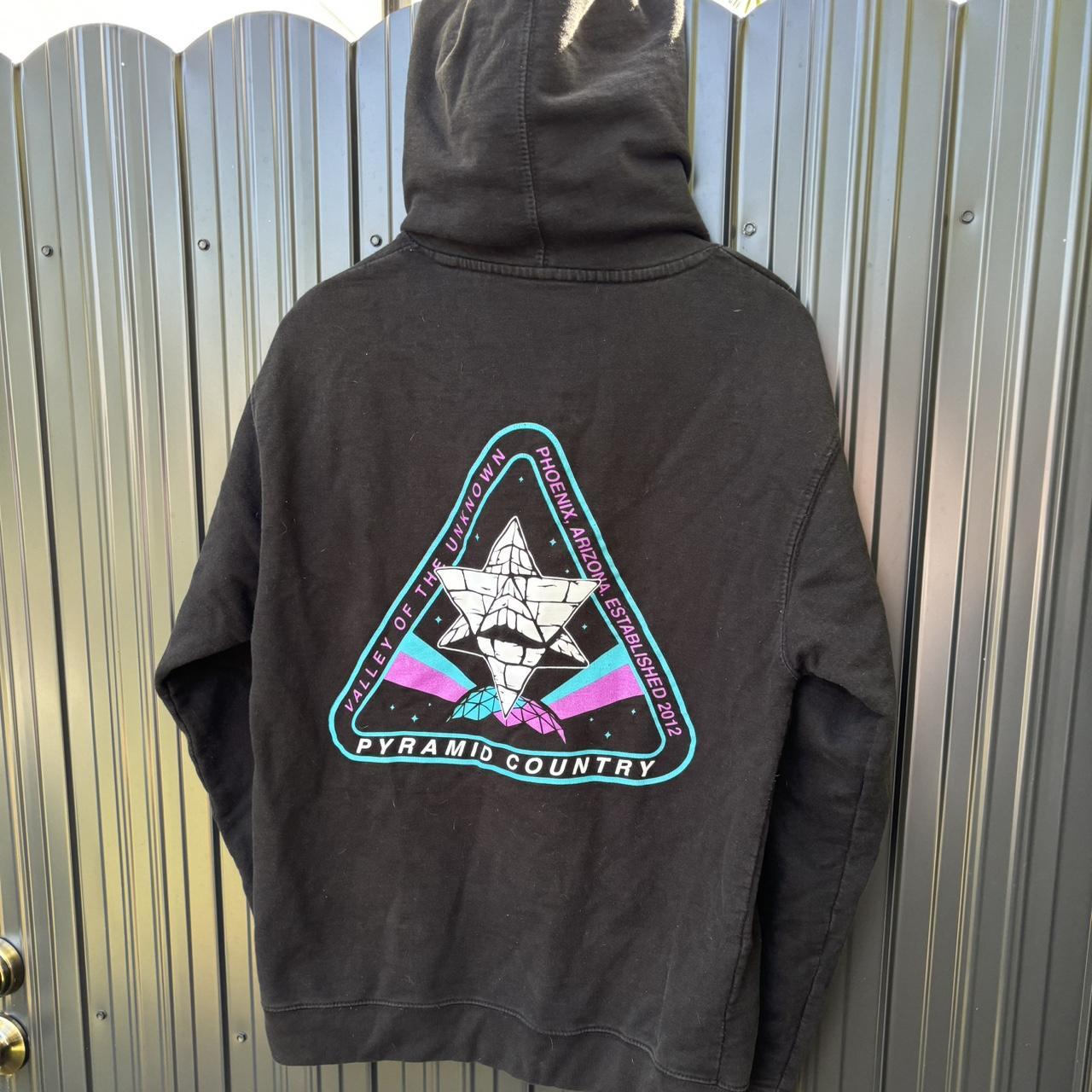 Black pyramid best sale grey hoodie