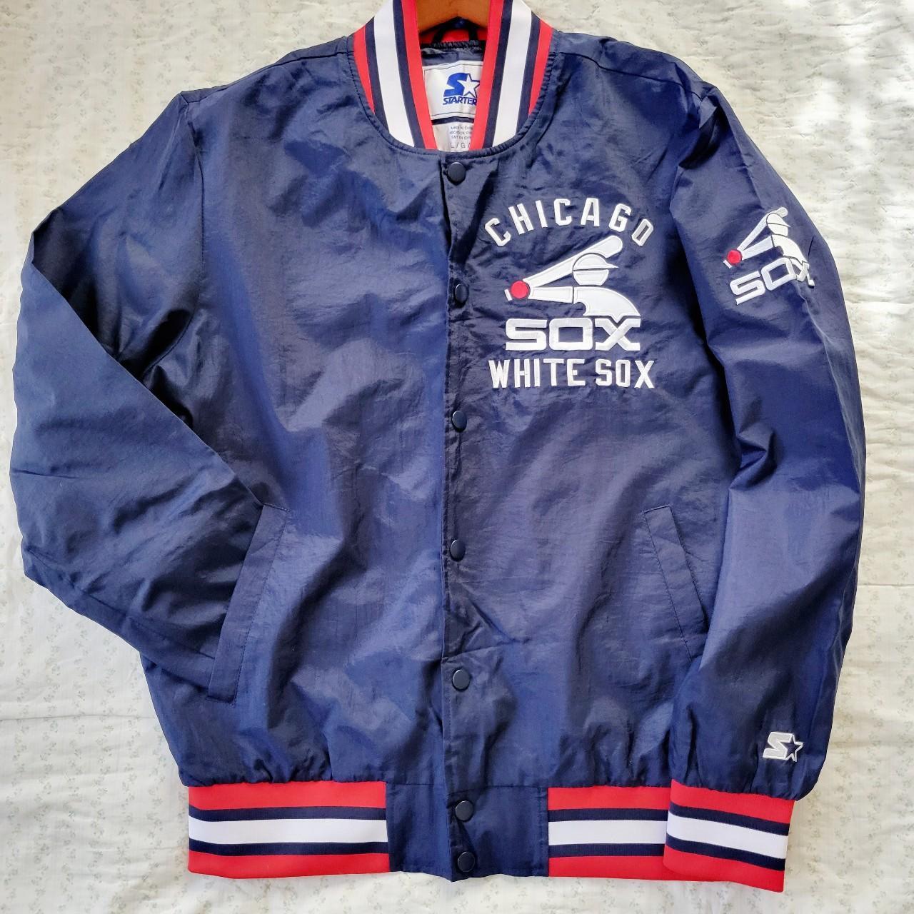 Vintage Starter Chicago White Sox windbreaker jacket - Depop