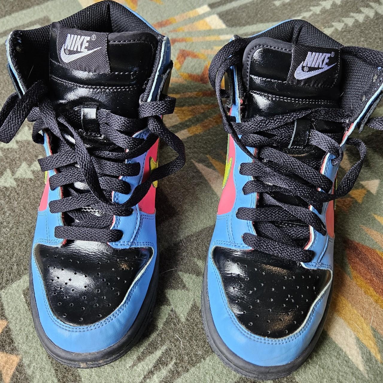 Rare 2007 Nike Dunk High GS Patent Leather. 4.5Y, 6 | Depop
