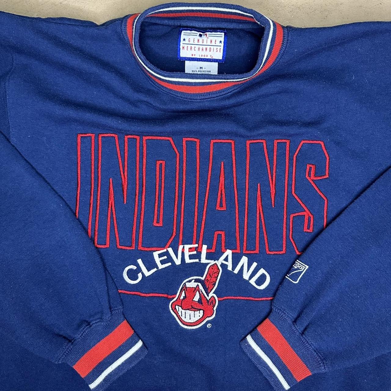 MLB Cleveland Indians Men's Long Sleeve Shirt Size M - Depop